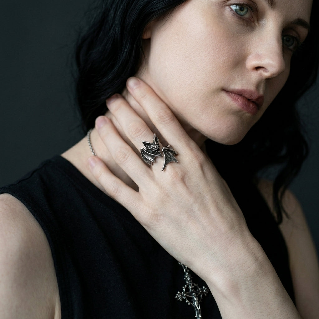 Midnight Bat Ring