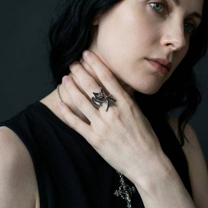 Midnight Bat Ring