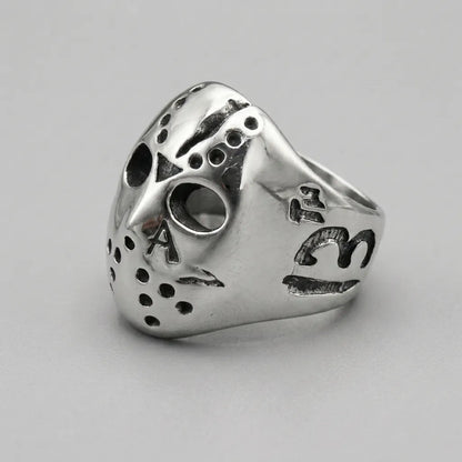 Hockey Mask Skull Ring
