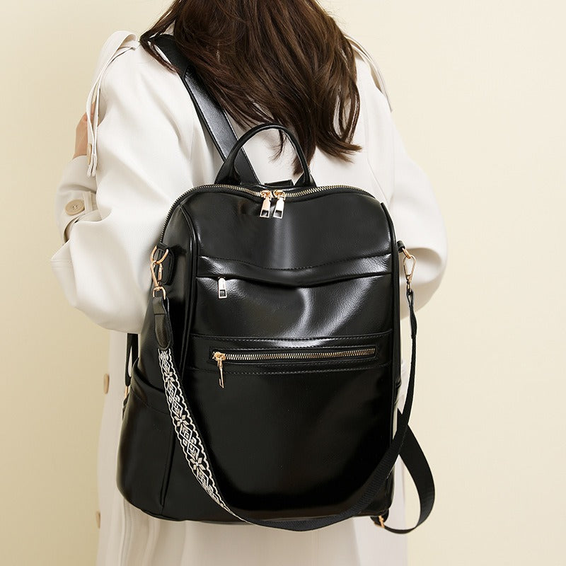 Retro Leather Backpack