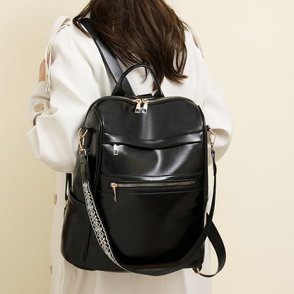 Retro Leather Backpack