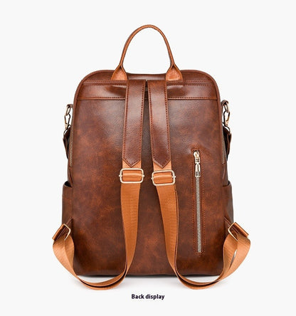 Retro Leather Backpack