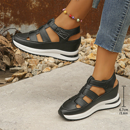 Cutout Platform Sneakers Sandals
